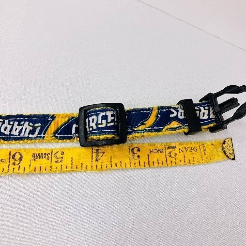 LA Chargers Dog Collar In Blue & Yellow